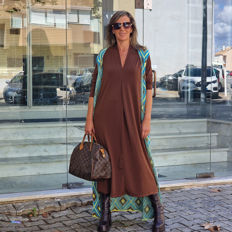 VESTIDO LOS ST TROPHEZ DARK BROWN