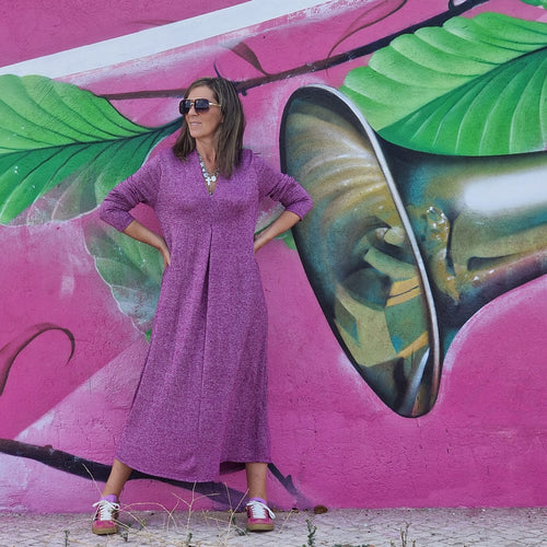 VESTIDO STARLING NIGHT FUCSIA