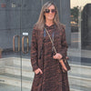 VESTIDO SPUTNIK NIGHT BLACK & COBRE