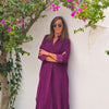 VESTIDO BOMBAZINE LONDON PURPLE