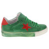 SNEAKERS GREEN AND RED STAR