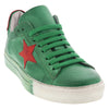 SNEAKERS GREEN AND RED STAR